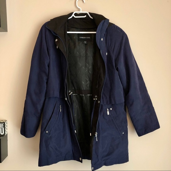 Vintage London Fog Hooded Short Trench Coat, Style: Leah - Picture 13 of 15